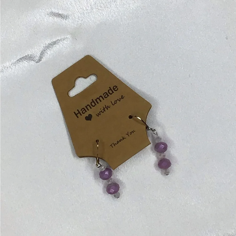 Handmade Multicolor Bead Lightweight Drop Earrings - Picture 9 of 16